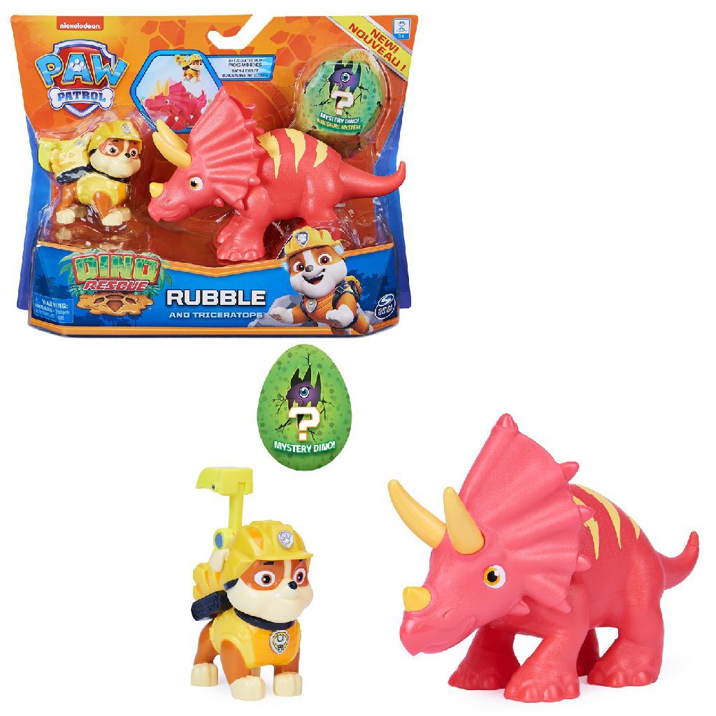Paw Patrol Dino Rescue Dino Action Pack Pup Rubble