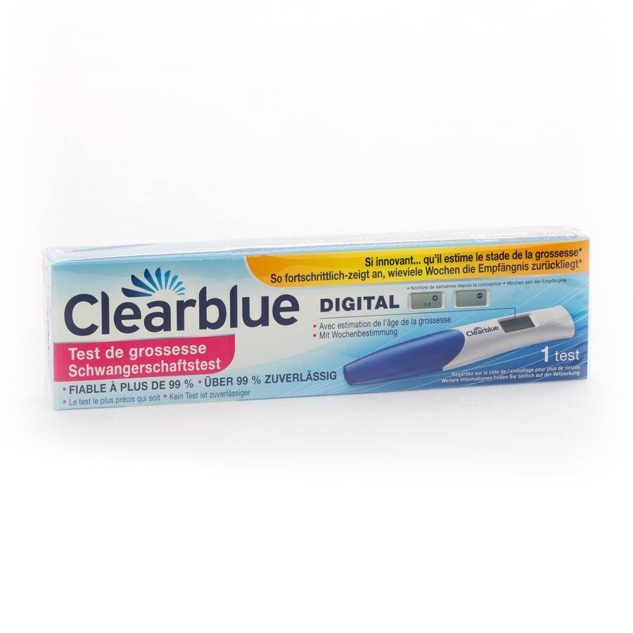 Clearblue digitale schwangerschaftstest mit empfangnisindikator