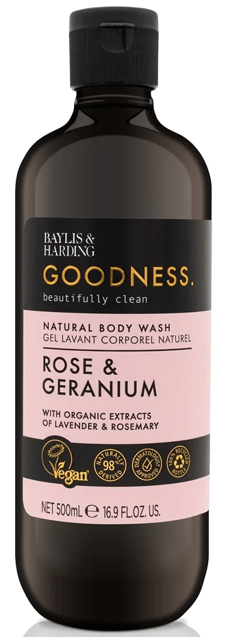 Baylis&Harding Goodness Body Wash - Rose & Geranium