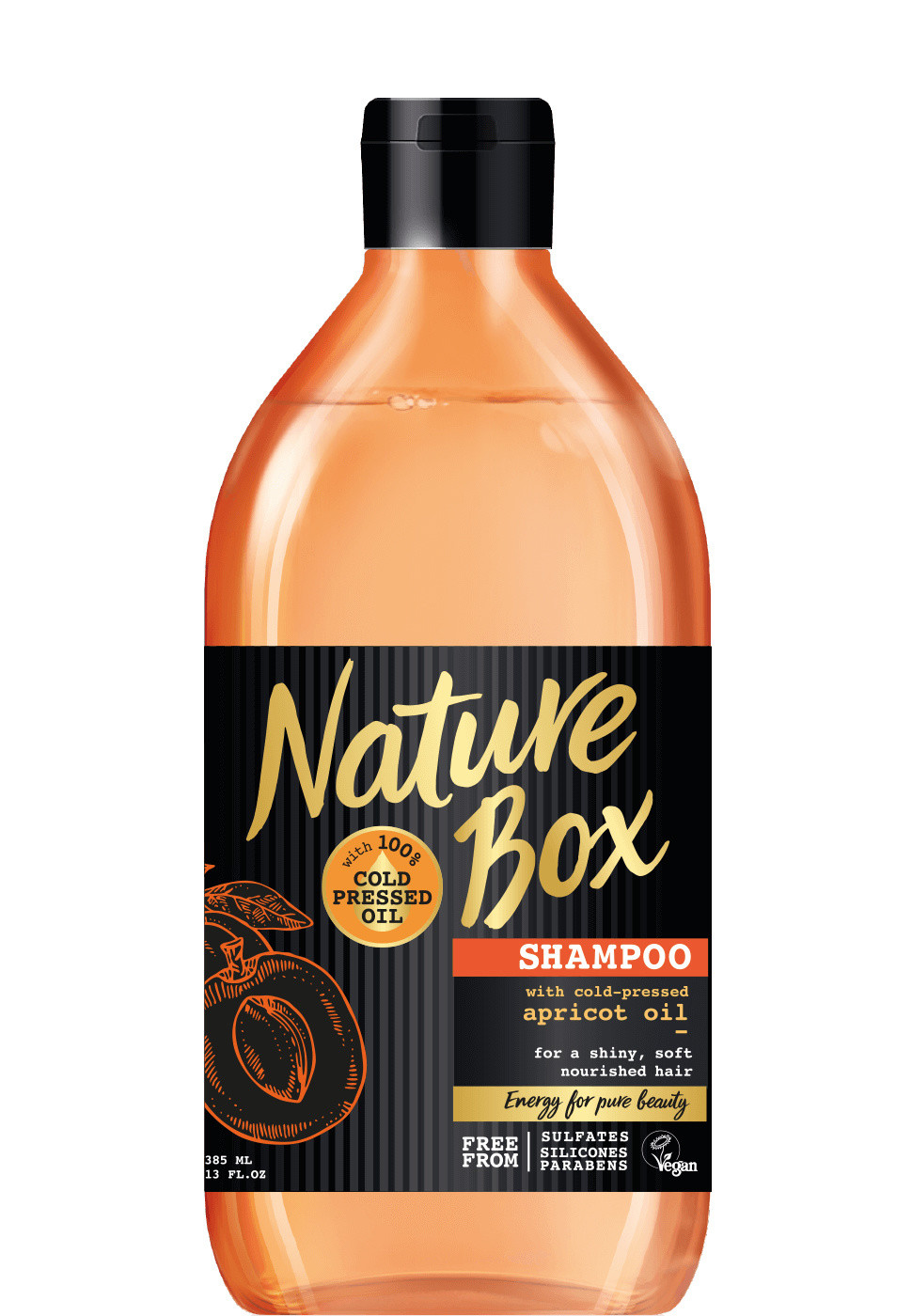 Nature Box Shampoo 385ml Apricot Shine